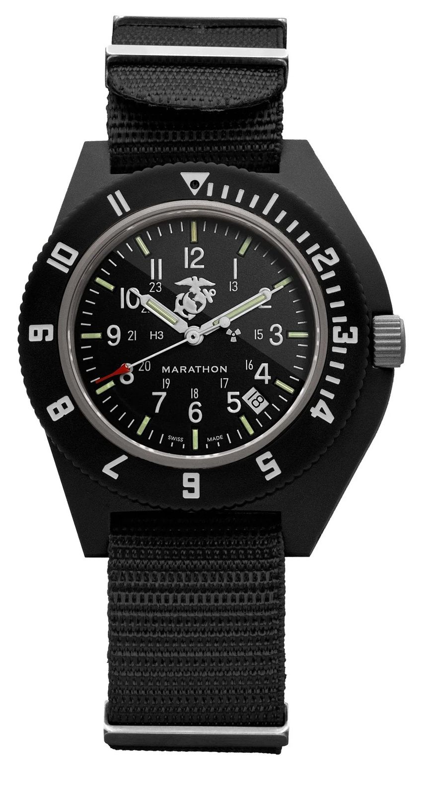 Marathon WW194013BK-0201 Official USMC NAV-D Black Navigator Watch