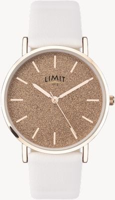 Limit | Women's Secret Garden | White Leather Strap | Pink Dial | 60044.73