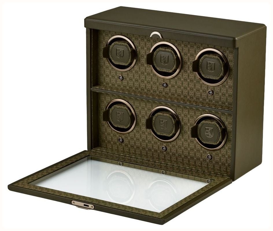 WOLF Wolf Earth 6 Piece Watch Winder in Olive 191641 - alternate view 3
