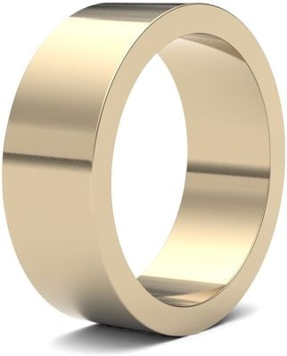 James Moore Wedding Rings | 9ct Yellow Gold | 7mm | Medium | Flat | AG_7LMF-9Y