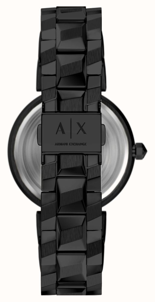 Armani Exchange Two-Hand Quartz (34mm) Black Sunray Dial / Black PVD Stainless Steel Bracelet AX4411 - alternate view 3