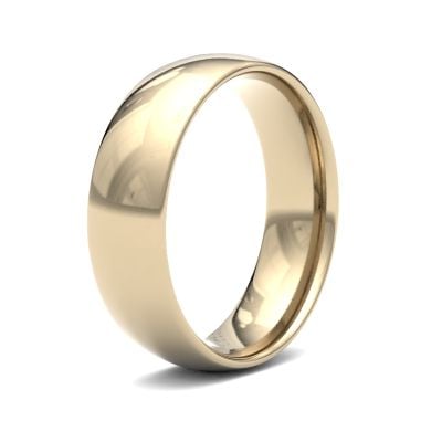 James Moore Wedding Rings | 18ct Yellow Gold | 6mm | Light | Traditional Court | AG_6GLC-18Y