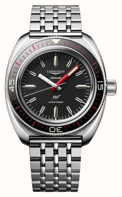 LONGINES Ultra-Chron Automatic Chronometer (43mm) Black Dial / Stainless Steel Bracelet - BOX EDITION L28364529
