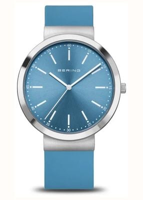 Bering Women's Classic (41mm) Blue Dial / Blue Silicone Strap 10141-398