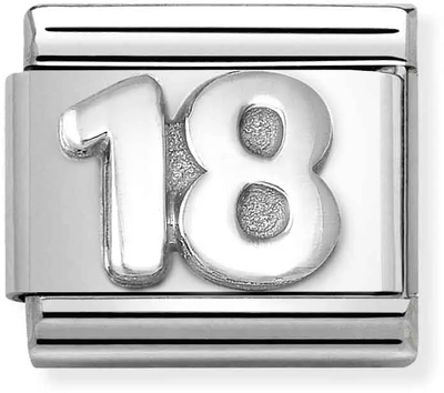 Nomination Classic Oxidised SYMBOLS '18' Charm 330101/56