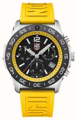 Luminox Pacific Diver Chronograph (44mm) Yellow Black Dial / Yellow and Black Rubber Strap Set XS.3145.SET