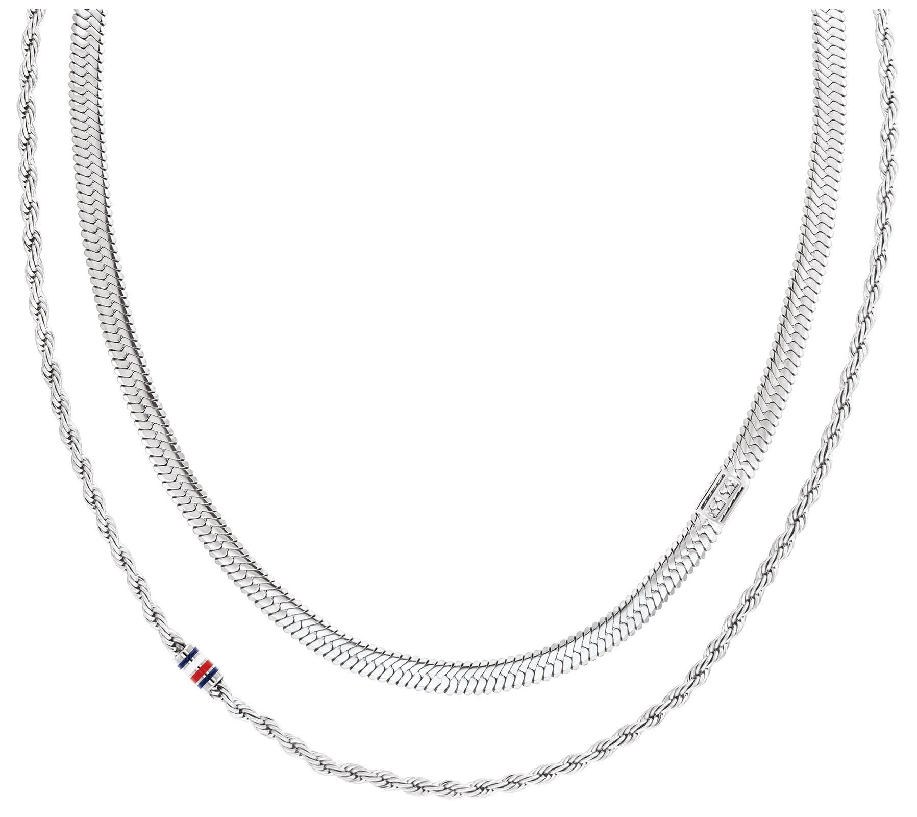 Tommy Hilfiger 2780979 Women's Layered Set Necklace Silver Jewellery