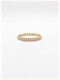 James Moore & Co 0.20ct Round Brilliant Natural Diamond 18ct Yellow Gold Half Eternity Ring J7928