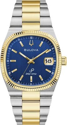 Bulova Super Seville Precisionist (38mm) Blue Dial / Two-Tone Stainless Steel Bracelet 98B462
