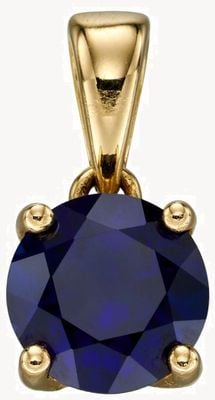 Elements Gold 9k Yellow Gold Sapphire September Pendant Only GP2196