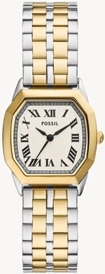Fossil Women's Harlow (27mm) Cream Dial / Two-Tone Stainless Steel Bracelet ES5362