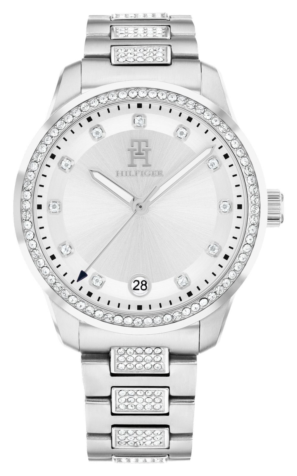Tommy Hilfiger 1782757 TH85 Crystal (36mm) Silver Dial / Watch