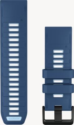 Garmin QuickFit Bands (26mm) Tidal Blue/Ice Blue Silicone with Black Hardware - Strap Only 010-14508-00