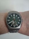 Customer picture of Tutima Glashütte M2 Automatic Chronograph (46mm) Green Dégradé Dial / Titanium Bracelet Watch 6450-05