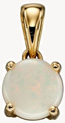 Elements Gold 9ct Y/g Opal October Birthstone Pendant Only GP2197
