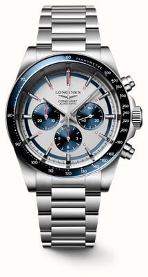 LONGINES Conquest Automatic Chronograph (42mm) Silver Dial / Stainless Steel Bracelet L38354986