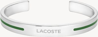 Lacoste ADVENTURER stainless steel green lacoste cuff bangle 2040526
