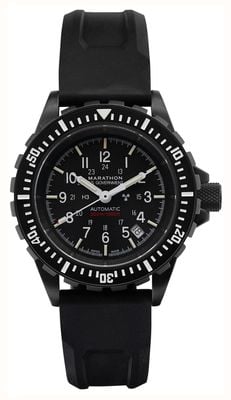 Marathon Anthracite GSAR Large Diver's Automatic US Government (41mm) Black Dial / Black Silicone Strap WW194006BK-0001