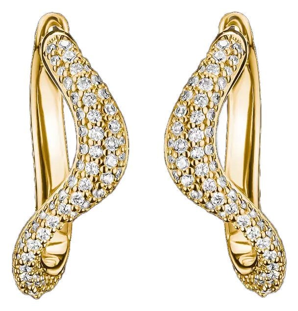 Thomas Sabo CR765-M01-14 Hoop Earrings With White Zirconia Jewellery