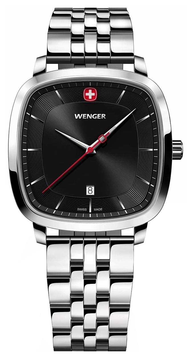 Wenger 01.1921.102 Vintage Classic Quartz (37mm) Black Watch