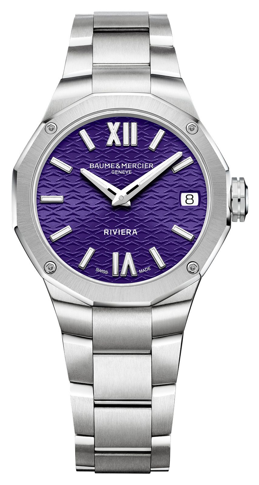 Baume & Mercier 10728 Women's Riviera Quartz (33Mm) Purple Watch