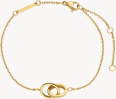 D.LOUISE Eternity Linked Gold Plated Bracelet YBB-04