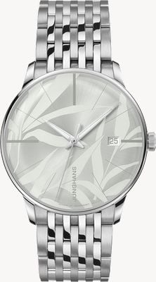 Junghans Meister Automatic | Light Green Bamboo Pattern Dial | Stainless Steel Bracelet 27/4243.46