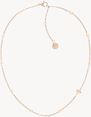 Tommy Hilfiger Women's Orb Rose Gold-Tone Stainless Steel Necklace 2780898