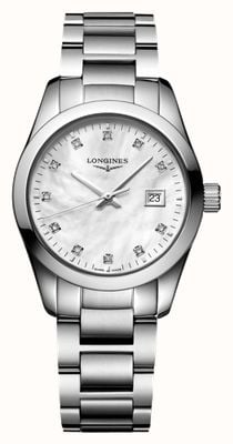 LONGINES Conquest Classic (29.5mm) Mother-of-Pearl Dial / Stainless Steel Bracelet L22864876