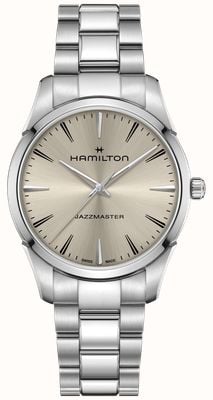 Hamilton Jazzmaster Quartz (40mm) Champagne Sunray Dial / Stainless Steel Bracelet H32461121