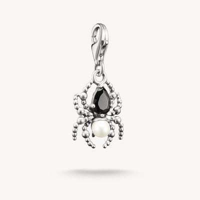 Thomas Sabo Silver Charm Pendant Spider Pearl True Romance Original 2230-167-7