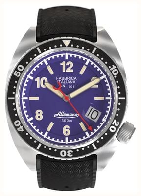 Allemano 1973 Purple Shark Diver Limited Edition (42mm) Purple Dial / Black Rubber Strap SH-A-1973-P-V-DP