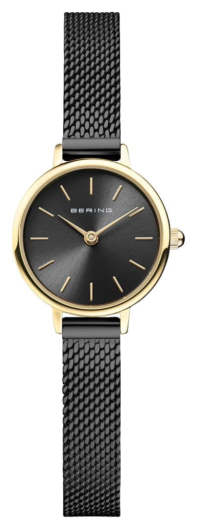 Bering 11022-132 Classic Quartz (22mm) Black Sunray Dial / Watch