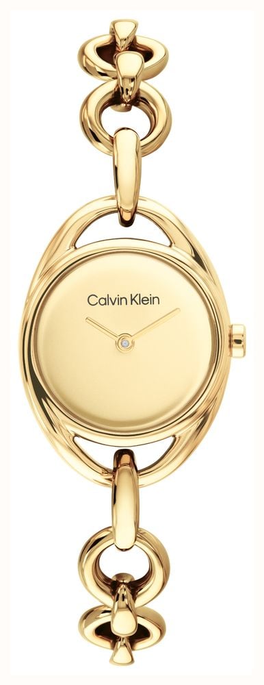 Calvin Klein Pure Link (25mm) Gold Dial / Gold PVD Stainless Steel Bracelet 25100211 - alternate view 2