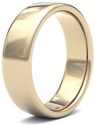 James Moore Wedding Ring  | 9ct Yellow Gold | 6mm | Medium | Size Soft Court | AG_6GMS-9Y AG_6GMS-9Y