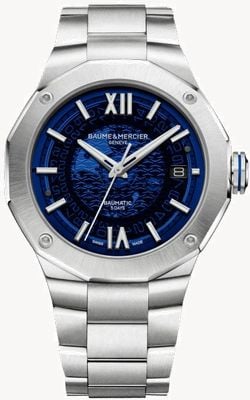 Baume & Mercier Men's Riviera Automatic Blue Skeleton Dial 10616