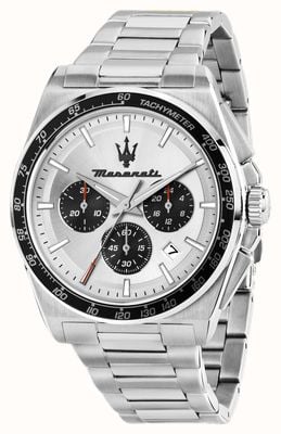 Maserati Velocità Quartz Chronograph (43mm) Silver Dial / Stainless Steel Bracelet R8873652006