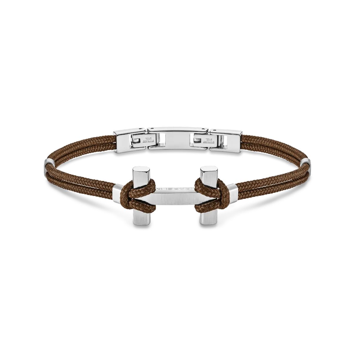 Herbelin BH24ABBC L Amarrage Bracelet - Light Brown Nylon Jewellery