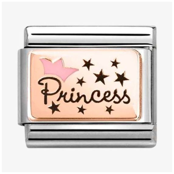 Nomination 430204/02 Classic Crown Rose Gold & Steel Charm Jewellery
