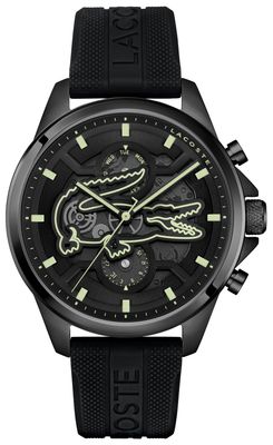 Lacoste Arthor Skeleton Black silicone Watch 2011537