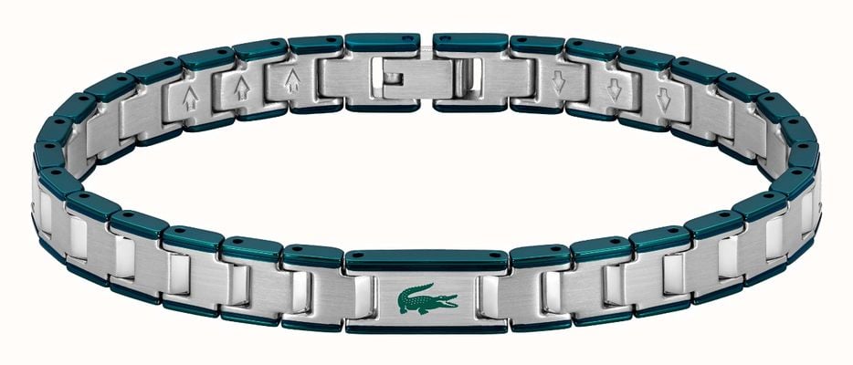 Lacoste Metropole Edge Two-Tone Stainless steel green Bracelet 2040590