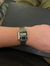 Customer picture of Casio Vintage (32.7mm) Digital Dial / Stainless Steel A100WE-1AEF