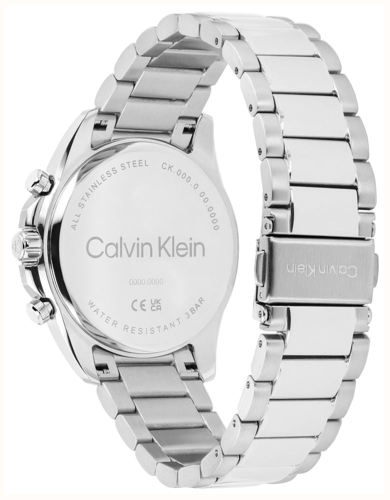 Calvin Klein Sport Luxe Quartz Chronograph (40mm) Blue Dial / Stainless Steel Bracelet 25200607 - alternate view 3