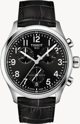 Tissot Chrono L Quartz (42mm) Black Dial / Black Leather Strap T1164171605200