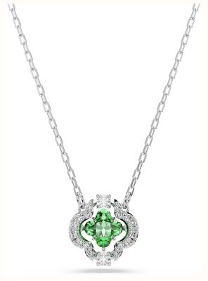 Swarovski Una Angelic pendant, Mixed cuts, Green, Rhodium plated 5757785