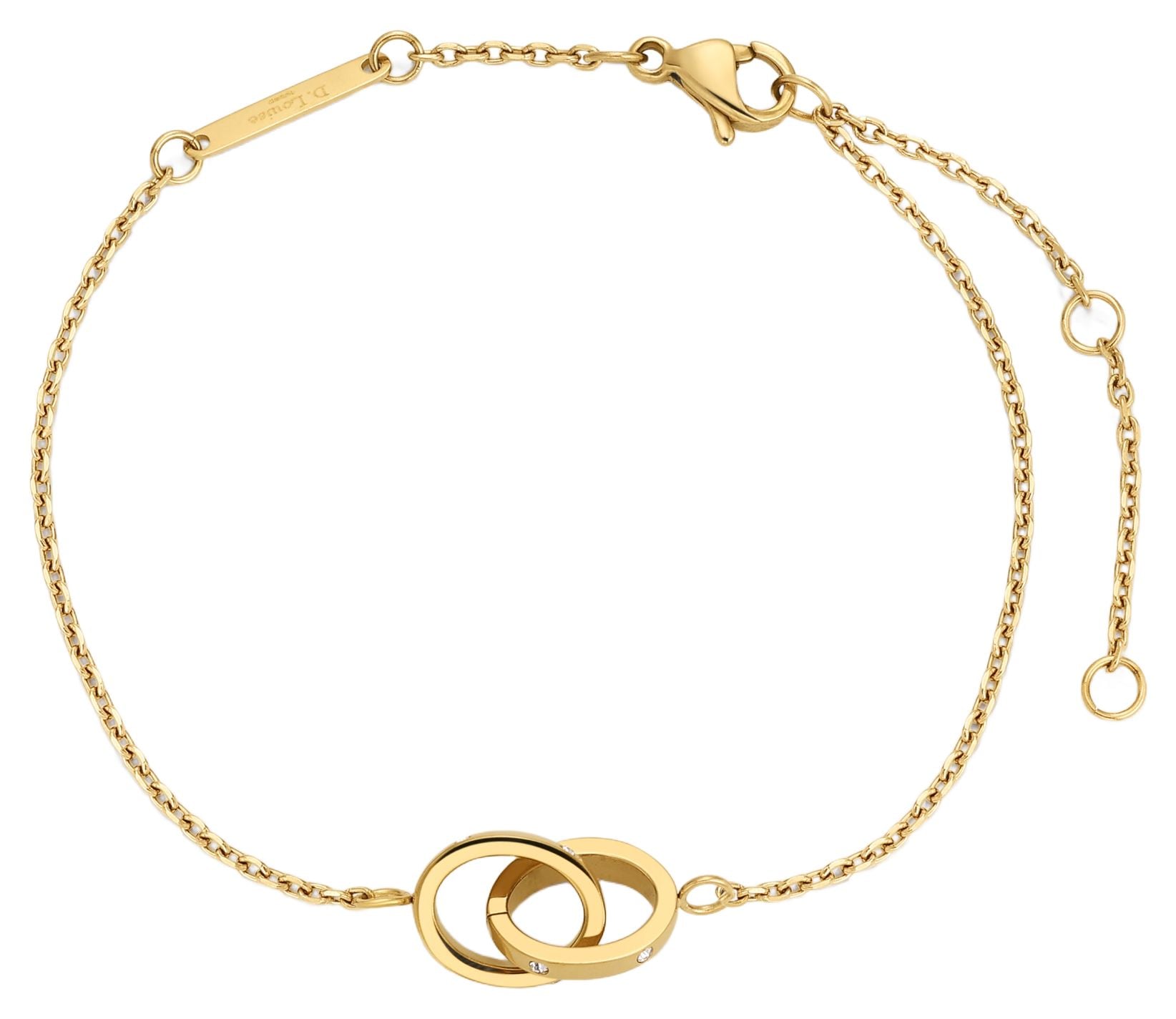 D.LOUISE YBB-04 Eternity Linked Gold Plated Bracelet Jewellery