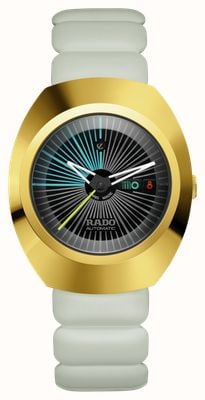RADO DiaStar Original x Tej Chauhan Special Edition (38mm) Black Dial / Grey Pillow-Shaped Rubber Strap R12165155