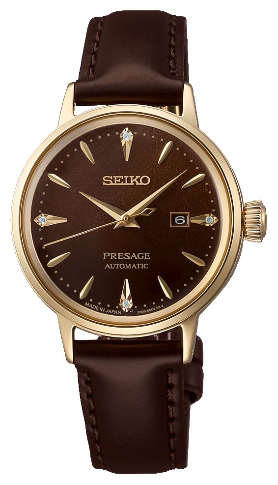 Seiko SRE020J1 Presage ‘Jamaican Coffee’ Diamond-set Watch