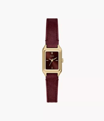 Fossil Raquel 18 mm Three-Hand Red Leather ES5530