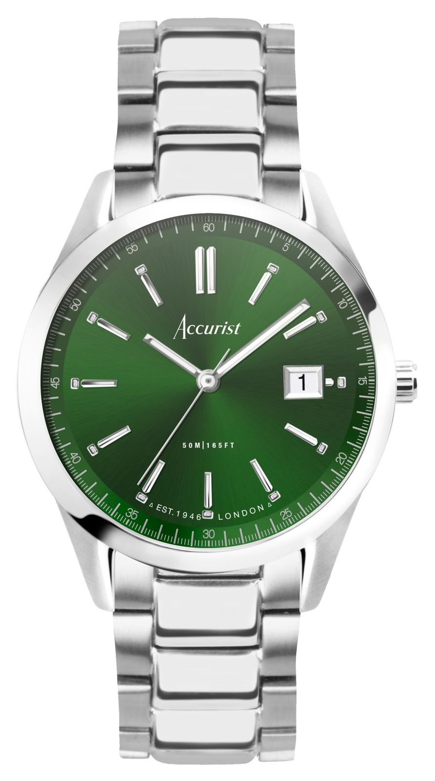 Accurist 74007 Men's Everyday (36mm) Green Sunray Dial / Watch